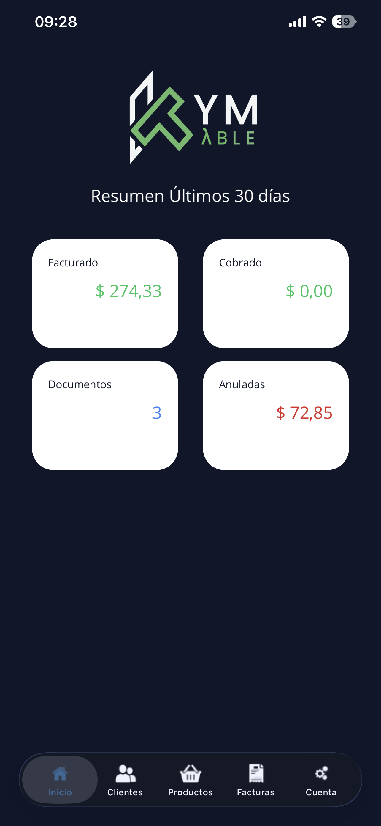 Aplicación móvil Kymtable